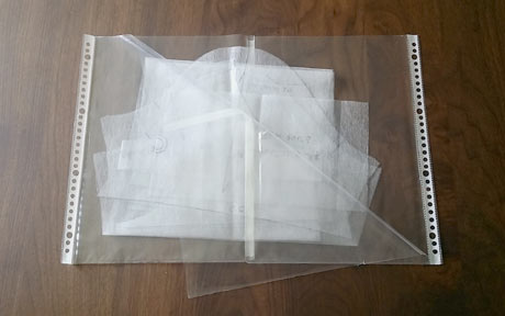 100均の不織布を型紙に使う方法 ハトロン紙の代用品